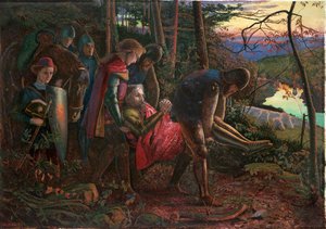 太陽の騎士、1860-1861 作： Arthur Hughes