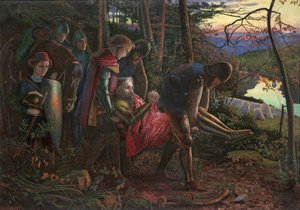 太陽の騎士、1860 作： Arthur Hughes