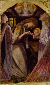 キリスト降誕、1858 作： Arthur Hughes