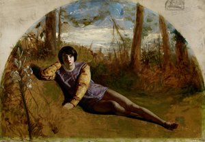 若い詩人、1849 作： Arthur Hughes
