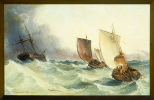 遺棄された者のための競争、1873 作： Arthur Joseph Meadows