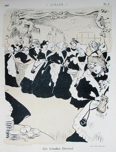A Beautiful Dozen」、「Jugend」のイラスト、ミュンヘン 作： Arthur Lajos Halmi
