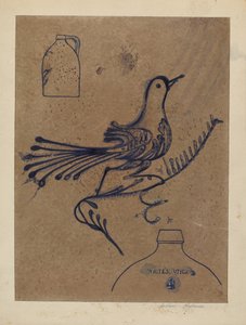 石器の水差し、c。 1937年。 作： Arthur Matthews