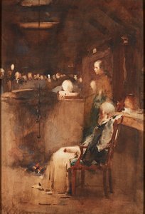 旧約聖書を読む人のための習作（水彩画） 作： Arthur Melville