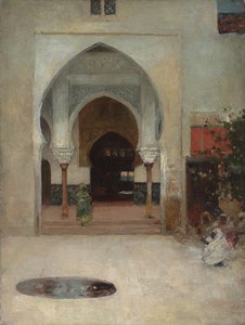 「セラリオの扉」の勉強、c。 1890 作： Arthur Melville