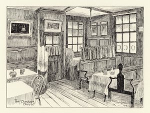 イェ・オールド・チェシャー・チーズ（リトグラフ） 作： Arthur Moreland