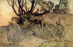 真夏の夜の夢 作： Arthur Rackham