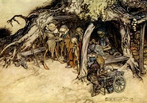真夏の夜の夢 作： Arthur Rackham