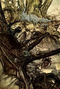 真夏の夜の夢 作： Arthur Rackham