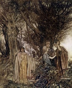 真夏の夜の夢 作： Arthur Rackham