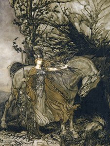 ブリュンヒルデ 作： Arthur Rackham