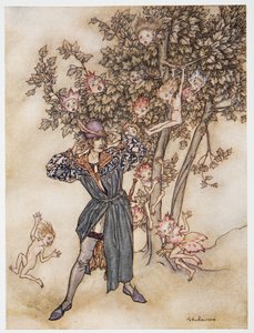 Burthen（分散）Hark Hark !、ウィリアムシェイクスピアーザテンペスト、パブからのイラスト。 1926