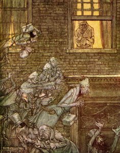 チャールズディケンズのクリスマスキャロル 作： Arthur Rackham