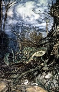 ドラゴン 作： Arthur Rackham