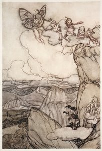 山の妖精、ワシントンアーヴィングのリップヴァンウィンクルのパブ。 1910