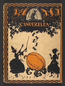 シンデレラの表紙、C.S. Evans による再話、Arthur Rackham による挿絵 作： Arthur Rackham