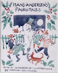 ハンス・アンデルセン童話の表紙スケッチ（紙にトイレ） 作： Arthur Rackham