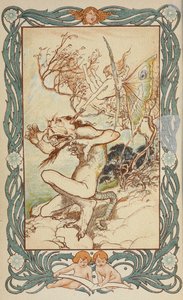 「テイルズ フロム シェイクスピア…」の口絵 作： Arthur Rackham