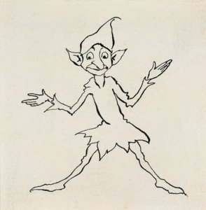こんばんは！ルコジェは1932年に出版されたハンス・クリスチャン・アンデルセン童話の挿絵であると言った（ペンとインク） 作： Arthur Rackham