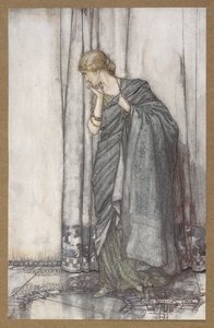 ヘレナ」。 「真夏の夜の夢」の一場面。 作： Arthur Rackham