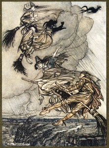 おい！煙突を上げろ！ねえ、あなたの後に！、インゴルズビーレジェンズ、パブ1907 作： Arthur Rackham