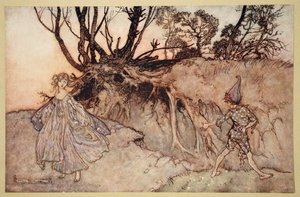 なんと今精神！ウィザーシェイクスピア作「真夏の夜の夢」の挿絵、1908年