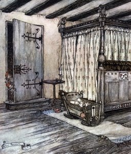 アーサー・ラッカム（1867-1939）によるウィリアム・シェイクスピア作『夏の夜の夢』の挿絵。 作： Arthur Rackham
