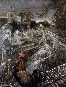 アーサー・ラッカム（1867-1939）によるウィリアム・シェイクスピア作『夏の夜の夢』の挿絵。 作： Arthur Rackham