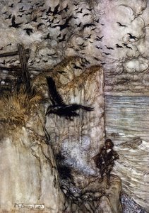 アーサー・ラッカム（1867-1939）によるウィリアム・シェイクスピア作『夏の夜の夢』の挿絵。 作： Arthur Rackham