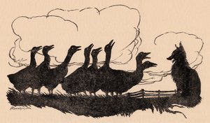 Arthur Rackhamin kuvitus teoksesta Grimm