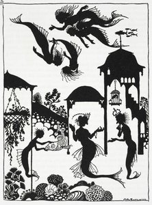 ハンス・クリスチャン・アンデルセンによる「リトル・マーメイド」のイラスト（litho） 作： Arthur Rackham