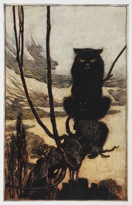 黒猫のヨリンダとヨリンゲルのイラスト。