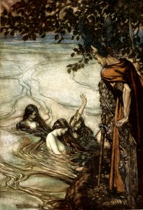 「ジークフリートと神々の黄昏」の挿絵、1924年。 作： Arthur Rackham