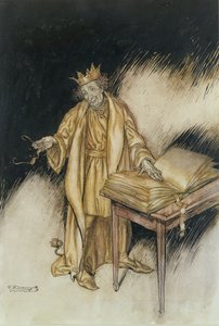 ミダス王（紙にペンとインクとトイレ） 作： Arthur Rackham