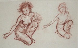 土下座したインプ（紙に書いた三文判 作： Arthur Rackham