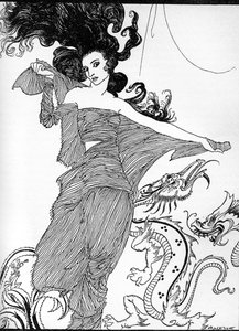 エドガー・アラン・ポーの「Ligeia」。 作： Arthur Rackham
