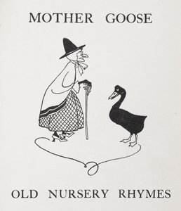 マザーグース。 ガチョウの老婦人。 作： Arthur Rackham