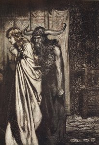 裏切られた妻よ......信頼を裏切られた者たちに復讐する！」、「ジークフリートと神々の黄昏」の挿絵