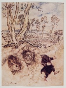 オニオンソース！オニオンソース！彼は冷静に発言し、ケネスグラハム（1859-1932）、パブの風のウィローインウィローズから返事を考える前に消えていました。 1940 作： Arthur Rackham