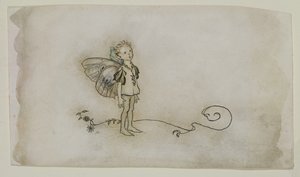 フェアリーシングは、真夏の夜の夢から、1908年に出版されました（紙にペンとインクとトイレ） 作： Arthur Rackham