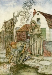魚と指輪 作： Arthur Rackham