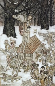 マイミーのために建てられた家、1906年 作： Arthur Rackham