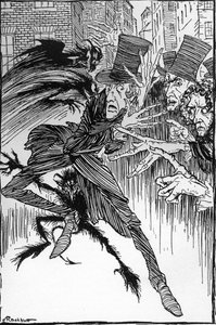 エドガー・アラン・ポーの「The Imp of the Perverse」。 作： Arthur Rackham