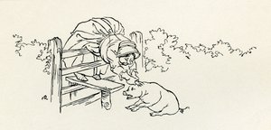 老婆と豚 作： Arthur Rackham