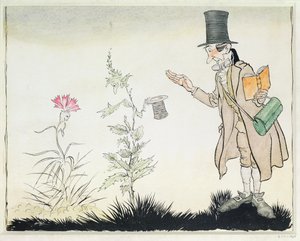 教授は、ハンスクリスチャンアンデルセンによる童話の「エイダの小さな花」のイラスト、1932年にそのようなことを我慢できません。