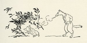 三匹の子豚 作： Arthur Rackham