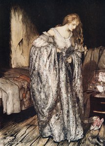 真の恋人、グリム兄弟によるリトルブラザーとリトルシスターと他の物語から、pub.1917 作： Arthur Rackham