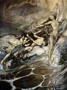 神々の夕暮れGöttterdämmerung 作： Arthur Rackham
