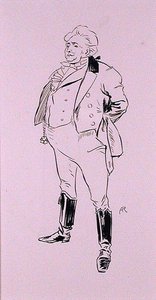 トーマス・インゴールズビー著「The Ingoldsby Legends, or Mirth and Marvels」（1898年発行）のイラスト「The Wedding Day」（ペン＆インク 作： Arthur Rackham