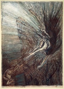 「ラインの乙女たちの戯れ」、1910 年。 作： Arthur Rackham